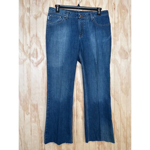 Carhartt Women Jeans Durable & Stylish Size 14 Frayed Hem - Picture 2 of 7